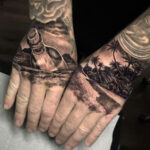 Cast Away hands tattoos