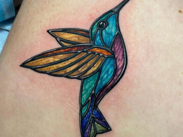 Stained Glass Humming Bird