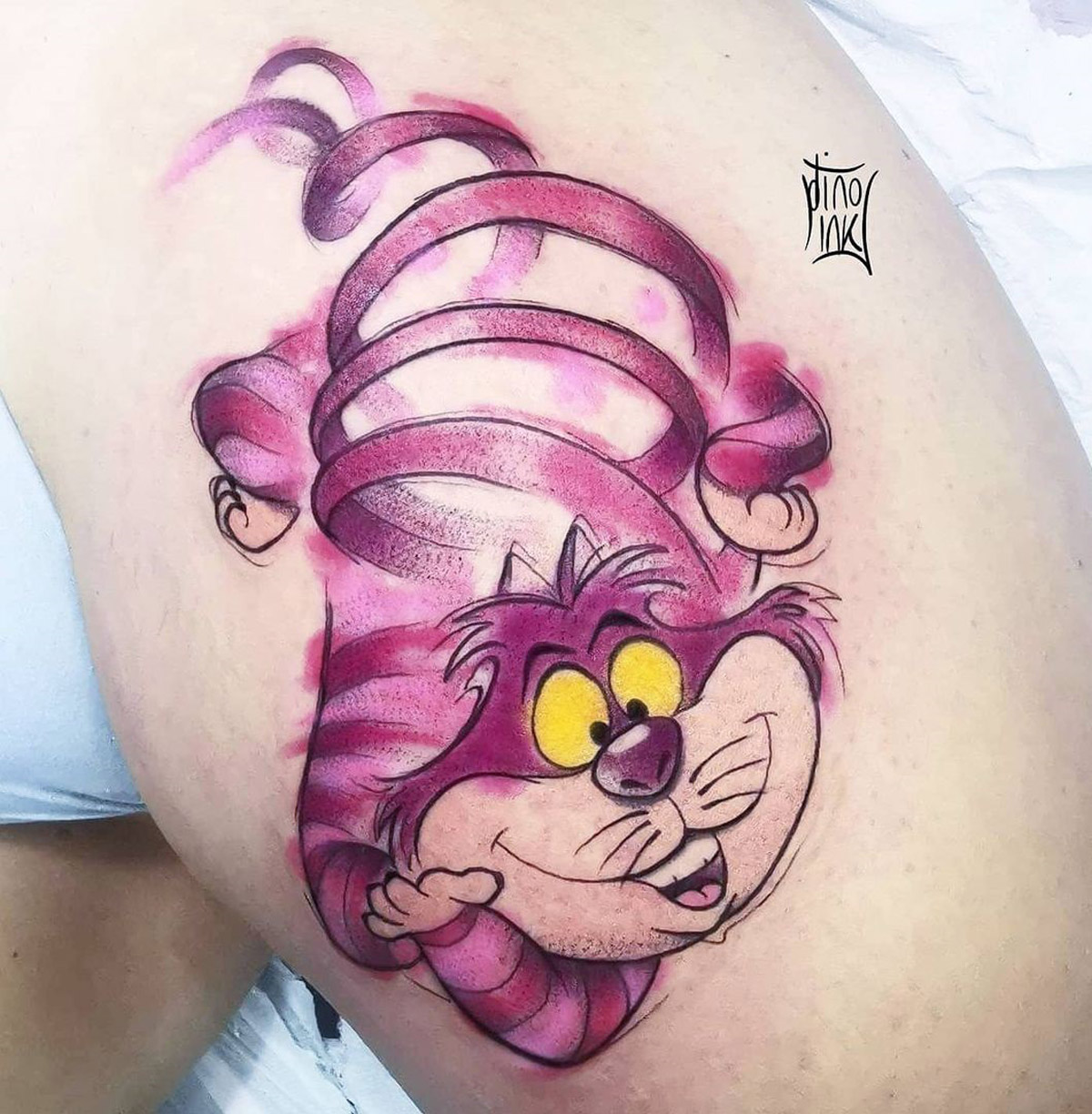 Graceland Tattoo  Trippy Cheshire Cat by cookietattoo Alice in Wonderland  consistently makes great subject matter for tattoos              aliceinwonderland cheshirecat cheshirecattattoo wappingersfallsny  gracelandtattoo 