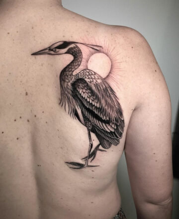 Heron Tattoo