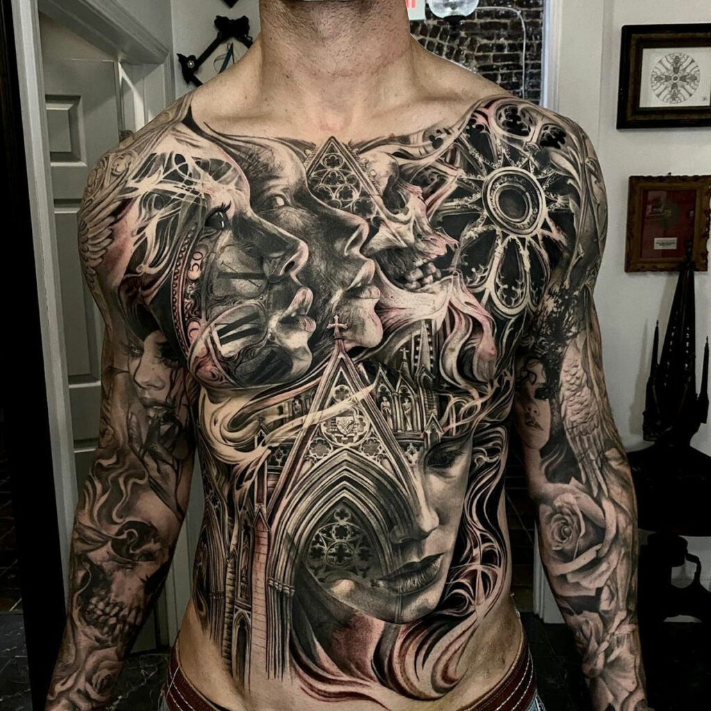 Floral Chest Tattoo Best Tattoo Ideas For Men Wo