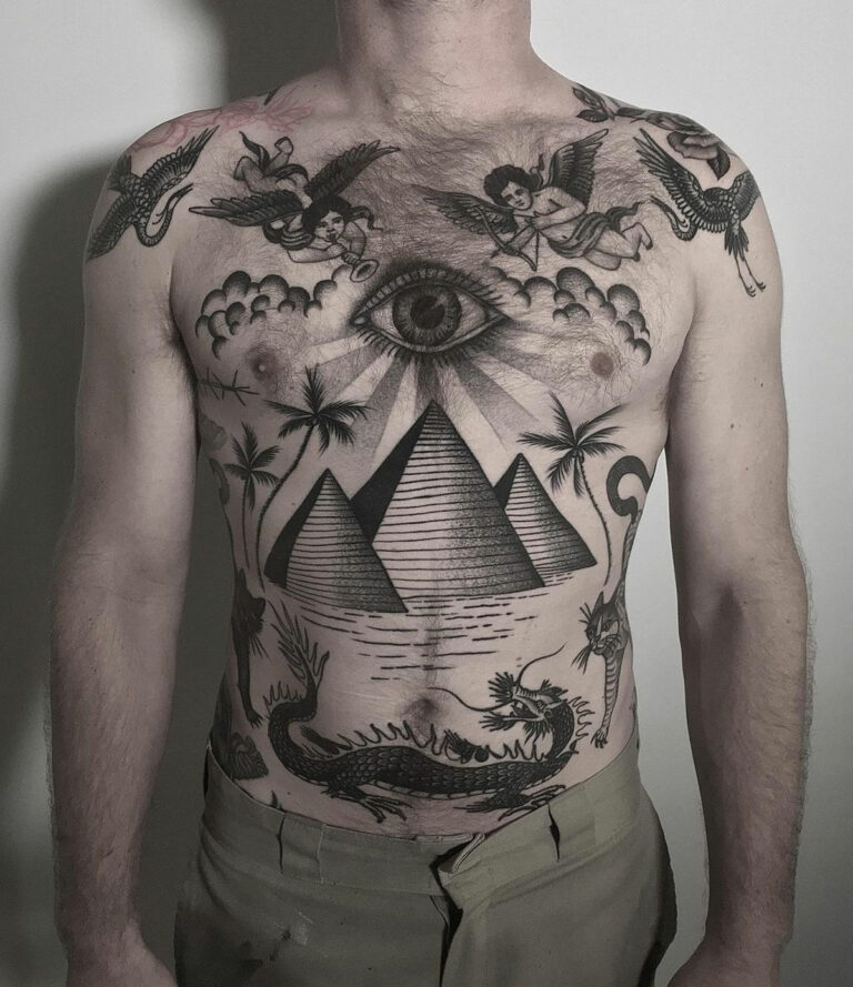 Pyramids & Dragon Tattoo