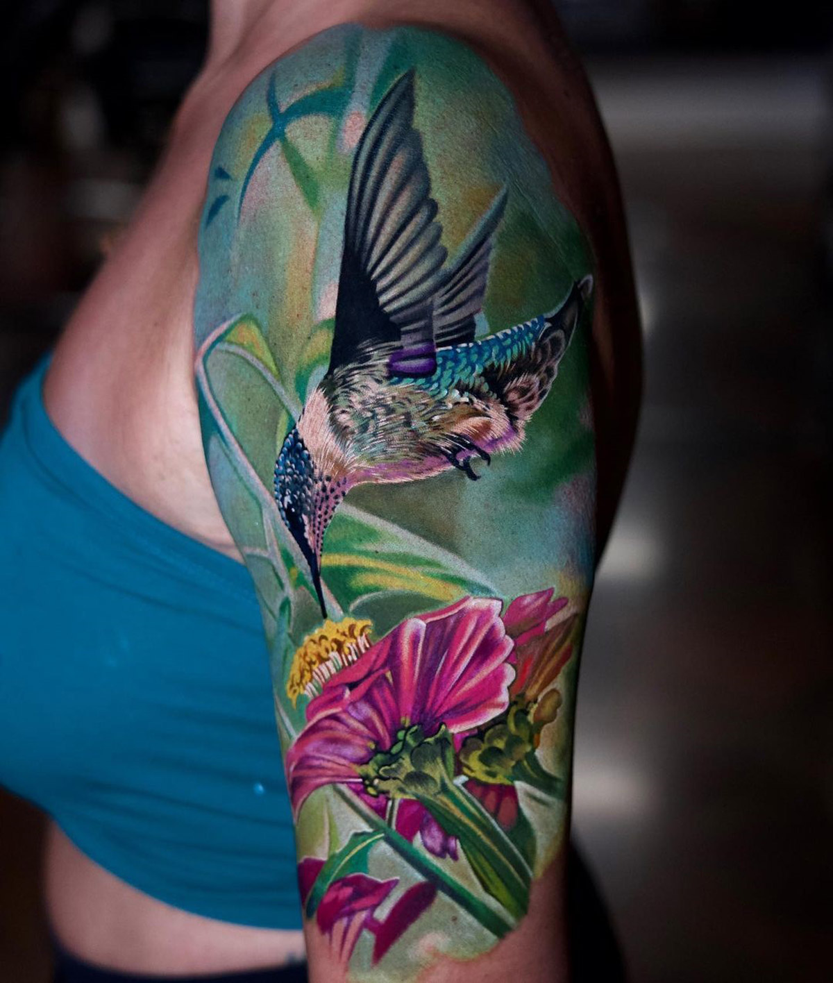 Hummingbird Feeding | Best Tattoo Ideas For Men & Women