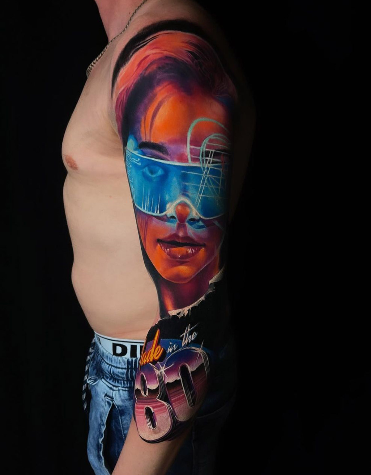 80's Retro Sleeve Tattoo