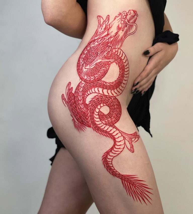 Red Japanese Dragon | Best Tattoo Ideas For Men & Women