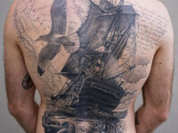 Sailing Back Tattoo