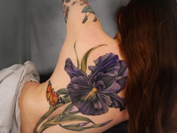 Iris Back Tattoo